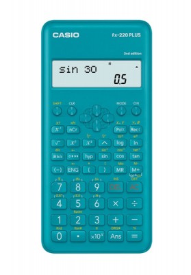 Kalkulator naukowy CASIO FX-220PLUS-2-S, 181 funkcji, 77x162mm, niebieski