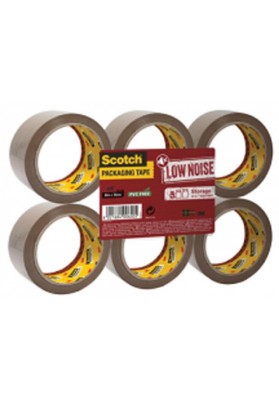 Taśma pakowa Scotch® Cichoodwijalna (LW.4850.F6.B), 48mm, 50m, 6szt., brązowa