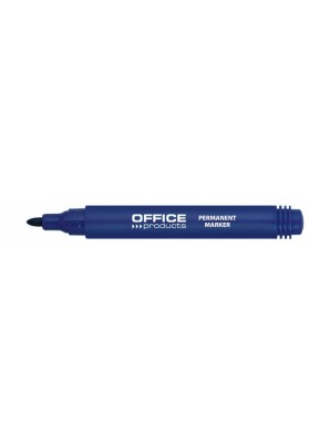 Marker permanentny OFFICE PRODUCTS, okrągły, 1-3mm (linia), niebieski