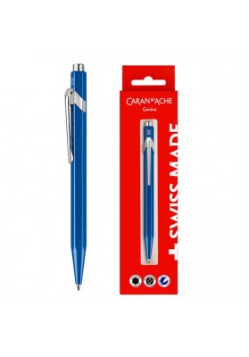 Długopis caran d’ache 849 gift box metal-x line, niebieski