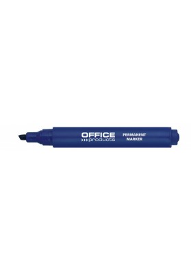 Marker permanentny OFFICE PRODUCTS, ścięty, 1-5mm (linia), niebieski