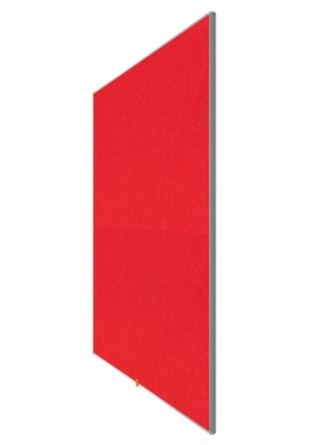 Tablica filcowa nobo, 72x41cm, panoramiczna 32", czerwona