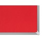 Tablica filcowa nobo, 90x51cm, panoramiczna 40", czerwona