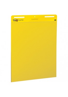 Samoprzylepne arkusze konferencyjne Post-it® Super Sticky, na flipchart, 63,5x76,2cm, do kluczowych wniosków, 3x25 kart., żółte