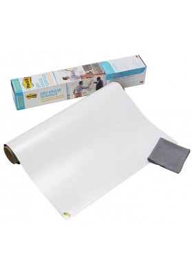 Suchościeralna folia w rolce POST-IT® Dry Erase (DEF50X4-EU), 1524x121cm, biała