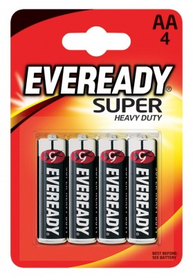 Bateria EVEREADY Super Heavy Duty, AA, R6, 1,5V, 4szt.