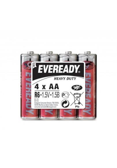 Bateria eveready heavy duty, aa, r6, 1,5v, 4szt.
