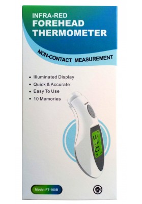 Termometr bezdotykowy MES-MED MM310, na podczerwień, 45x65x140mm, biały