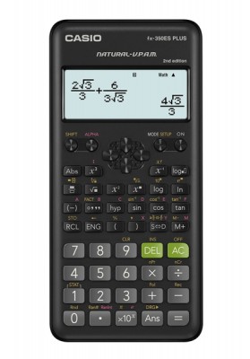 Kalkulator naukowy CASIO FX-350ESPLUS-2, 252 funkcje, 77x162mm, czarny