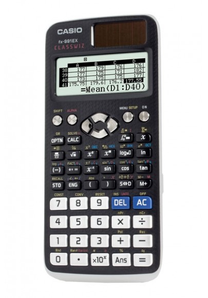 Kalkulator naukowy CASIO FX-991Ex CLASSWIZ, 552 funkcje, 77x165,5mm, czarny