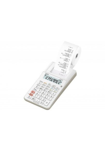 Kalkulator drukujący casio hr-8rce wh s, 12-cyfrowy, 102x239mm, biały