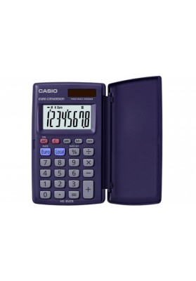 Kalkulator kieszonkowy CASIO HS-8VER S, 8-cyfrowy, 127x104mm, czarny