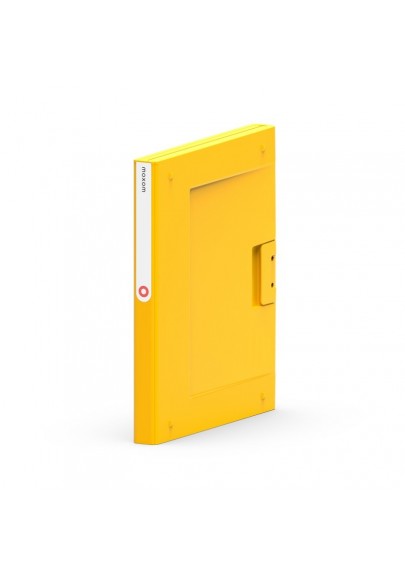 Folder new binder moxom, plastikowy, a4/25mm, żółty