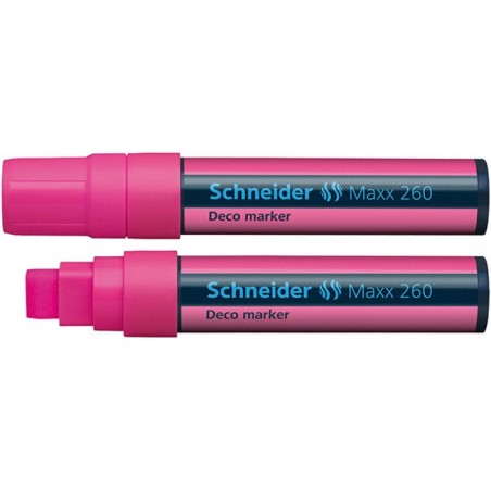 Marker kredowy SCHNEIDER Maxx 260 Deco, 5-15mm, różowy