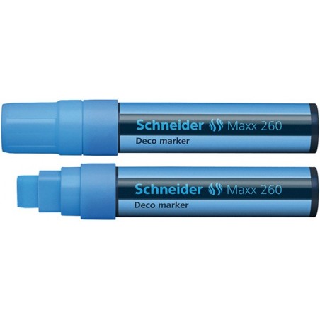 Marker kredowy SCHNEIDER Maxx 260 Deco, 5-15mm, jasnoniebieski