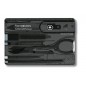 Scyzoryk VICTORINOX Swisscard Classic, celidor, 82mm, transparentny czarny