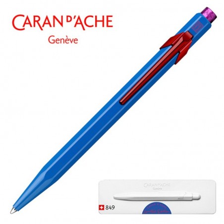 Długopis caran d'ache 849 claim your style ed2 cobalt blue, m, w pudełku, ciemnoniebieski