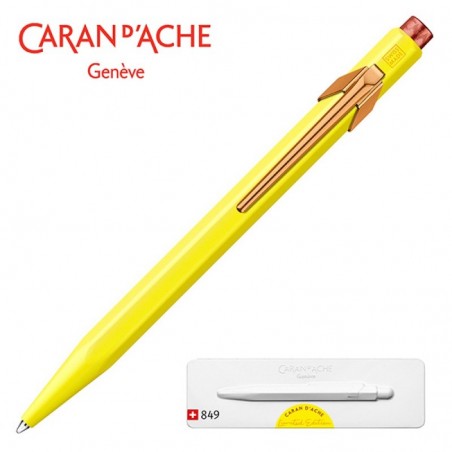Długopis caran d'ache 849 claim your style ed2 canary yellow, m, w pudełku, żółty