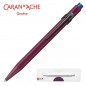 Długopis caran d'ache 849 claim your style ed2 burgundy, m, w pudełku, bordowy