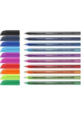 Długopis schneider vizz, m, 10szt., pudełko z zawieszką, mix kolorów - 10 szt
