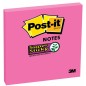Karteczki samoprzylepne post-it® super sticky, (654-6ss-pnk), 76x76mm, 1x90 kart., fuksja - 6 szt