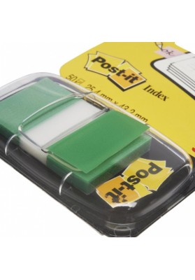 Zakładki indeksujące POST-IT® (680-3), PP, 25,4x43,2mm, 50 kart., zielone