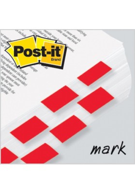 Zakładki indeksujące POST-IT® (680-1), PP, 25,4x43,2mm, 50 kart., czerwone