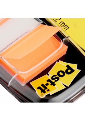 Zakładki indeksujące POST-IT® (680-4), PP, 25,4x43,2mm, 50 kart., pomarańczowe