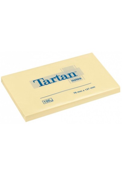 Karteczki samoprzylepne tartan™ (12776), 127x76mm, 1x100 kart., żółte