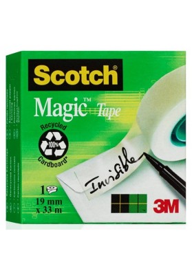 Taśma biurowa SCOTCH® Magic™(C18-6L), matowa, 19mm, 33m, 6szt., podajnik C-18 GRATIS