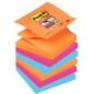 Karteczki samoprzylepne POST-IT® Super sticky Z-Notes (R330-6SS-EG), 76x76mm, 6x90 kart., bangkok