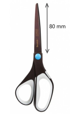 Nożyczki biurowe SCOTCH® (1468TNS-MIX), tytanowe, 20cm, czarno-szare