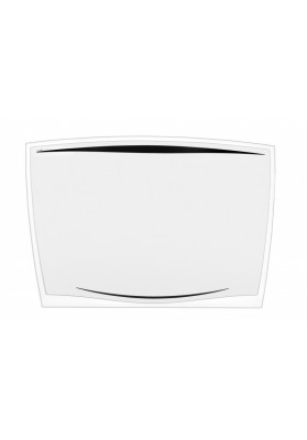 Podkładka na biurko cep ice, 64,2x43,8cm, transparentna czarna