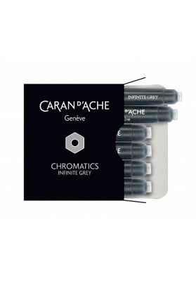 Naboje CARAN D'ACHE Chromatics Infinite Gray, 6szt., szare
