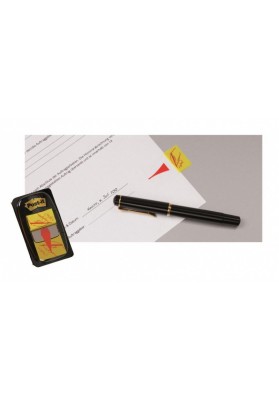 Zakładki indeksujące POST-IT® z nadrukiem „ręka+ołówek” (680-31), PP, 25,4x43,2mm, 50 kart.