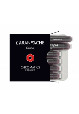 Naboje CARAN D'ACHE Chromatics Infra Red, 6szt., czerwone
