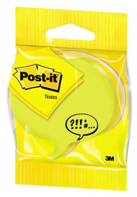 Kostka samoprzylepna post-it® (2007sp), 1x225 kart., w kształcie chmurki komiksowej