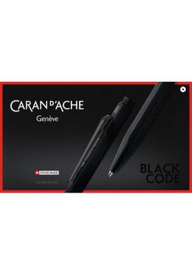 Długopis CARAN D'ACHE 849 Black Code, M, w pudełku, czarny