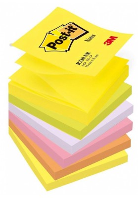 Karteczki samoprzylepne POST-IT® Z-Notes (R330-NR), 76x76mm, 6x100 kart., neonowy