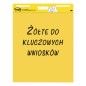 Samoprzylepne arkusze konferencyjne post-it® super sticky, na flipchart, 63,5x76,2cm, do kluczowych wniosków, 3x25 kart., żółte