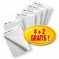 Samoprzylepne arkusze konferencyjne post-it® super sticky, na flipchart, 63,5x77,5cm, 4x30 kart.. 2 bloki gratis