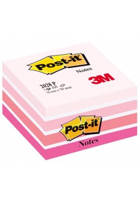 Kostka samoprzylepna post-it® (2028-p), 76x76mm, 1x450 kart., różowa