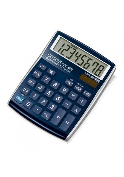 Kalkulator biurowy citizen cdc-80wb, 8-cyfrowy, 135x105mm, niebieski