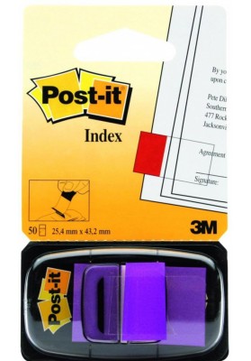 Zakładki indeksujące post-it® (680-8), pp, 25,4x43,2mm, 50 kart., purpurowe