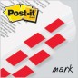 Zakładki indeksujące post-it® (680-r2eu), pp, 25,4x43,2mm, 2x50 kart., czerwone