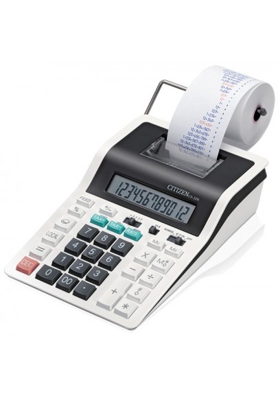 Kalkulator drukujący citizen cx-32n, 12-cyfrowy, 226x147mm, czarno-biały