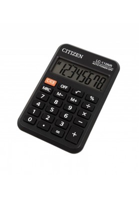Kalkulator kieszonkowy citizen lc110nr, 8-cyfrowy, 88x58mm, czarny