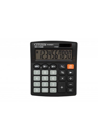 Kalkulator biurowy citizen sdc-810nr, 10-cyfrowy, 127x105mm, czarny