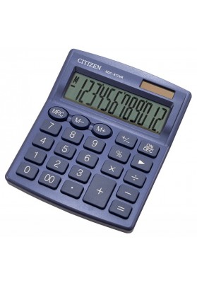 Kalkulator biurowy citizen sdc-812nrnve, 12-cyfrowy, 127x105mm, granatowy