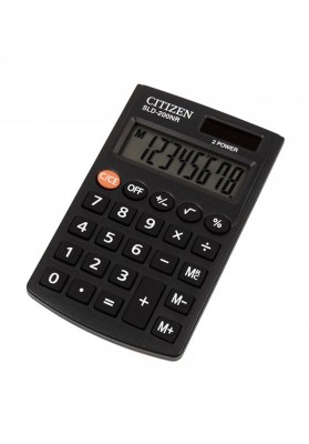 Kalkulator kieszonkowy citizen sld-200nr, 8-cyfrowy, 98x62mm, czarny